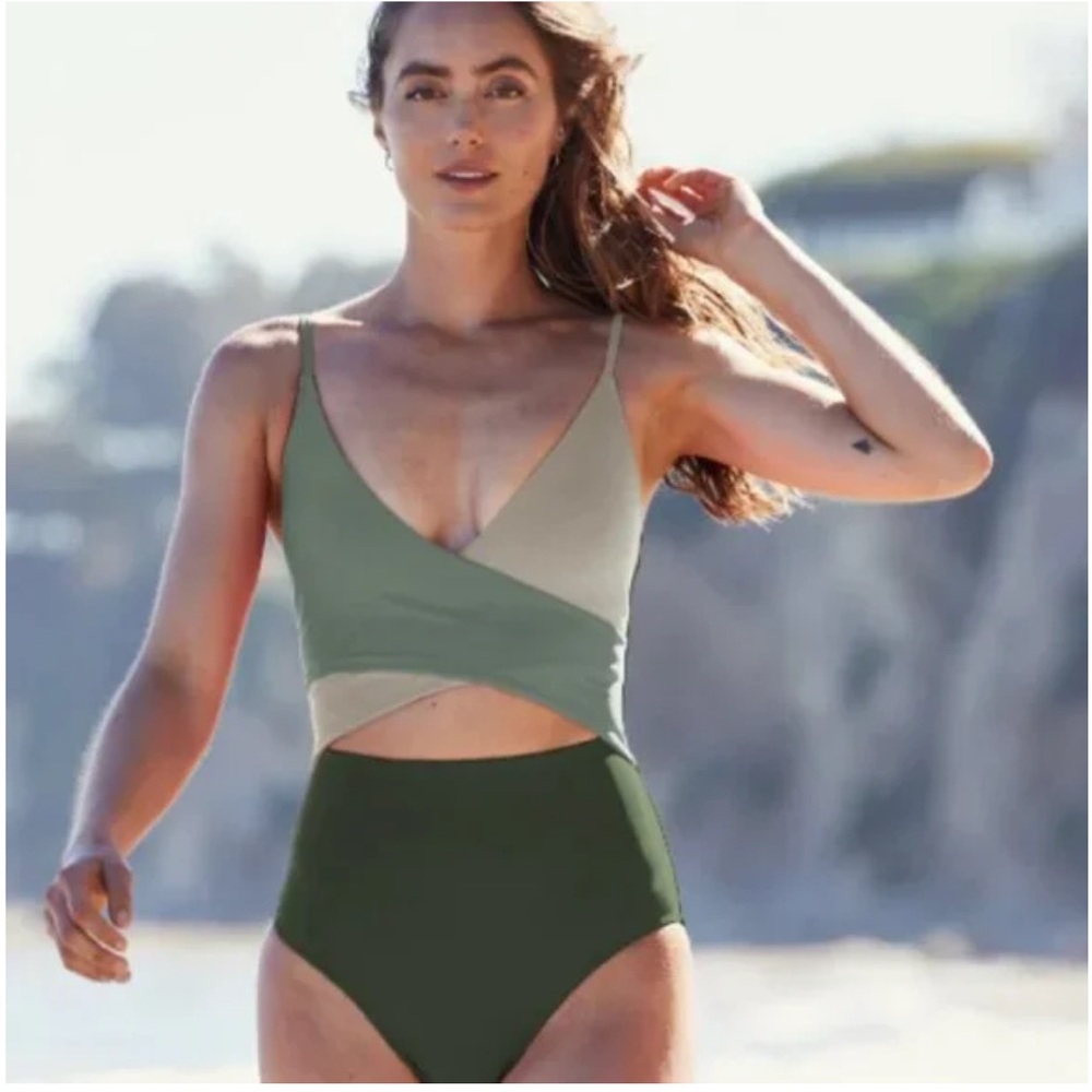 Summersalt The Sea Breeze Cutout One-Piece Swimsuit Sz 2 or XS - Picture 4 of 8